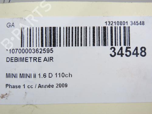 Mass air flow sensor MINI MINI (R56) Cooper D | BP30117077M95