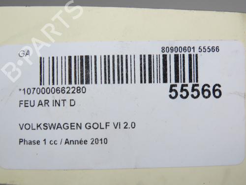 Right tailgate light VW GOLF VI (5K1) 2.0 TDI | BP30867409C80 