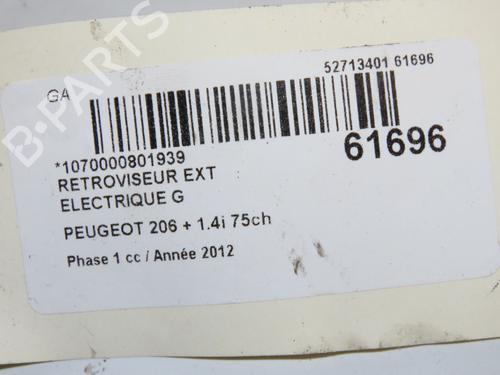 Used Left mirror Left mirror PEUGEOT 206+ (2L_, 2M_) 1.4 i (73 hp) 39938073 39938073