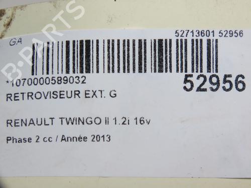 Left mirror RENAULT TWINGO II (CN0_) 1.2 16V (CN04, CN0B) | BP28968755C26 