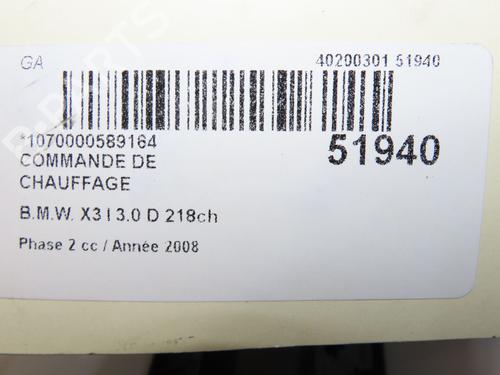 Climate control BMW X3 (E83) xDrive 30 d | BP39541919I5 - Image 4