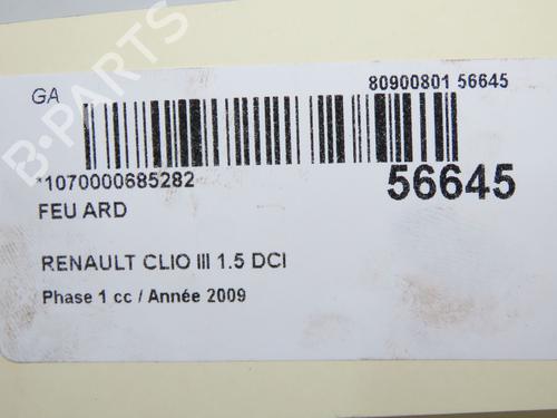 Used Right taillight RENAULT CLIO III (BR0/1, CR0/1) 1.5 dCi (BR17, CR17) (86 hp) 32200889