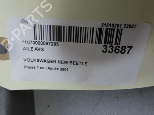 Used Left front fenders VW NEW BEETLE (9C1, 1C1) 1.9 TDI (90 hp) 9595557