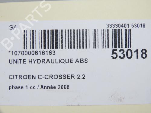 Used ABS pump CITROËN C-CROSSER (VU_, VV_) 2.2 HDi (156 hp) 30366636