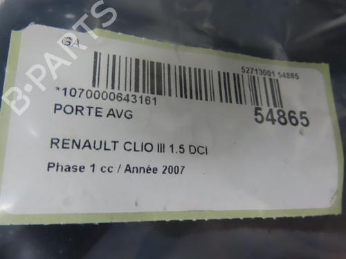 left-front-door-renault-clio-iii-br01-cr01-2005-2006-2007-2008-2009-2010-2011-2012-2013-2014-31324656 main image