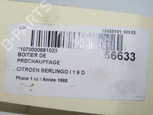 Module électronique CITROËN BERLINGO / BERLINGO FIRST Box Body/MPV (M_) 1.9 D (MBDJY) (70 hp) 31302688