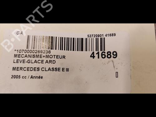 Used Rear right window mechanism MERCEDES-BENZ E-CLASS (W211) E 280 CDI (211.020) (190 hp) 23176717