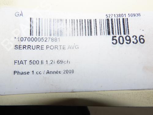 Used Front left lock FIAT 500 (312_) 1.2 (312AXA1A) (69 hp) 30164345