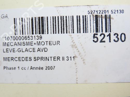 Front right window mechanism MERCEDES-BENZ SPRINTER 3,5-t Van (B906) 311 CDI (906.631, 906.633, 906.635, 906.637) | BP28968463C23 