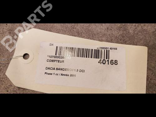Instrument cluster DACIA SANDERO 1.5 dCi | BP9614669C47 