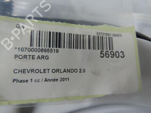 Left rear door CHEVROLET ORLANDO (J309) 2.0 D | BP31912175C4