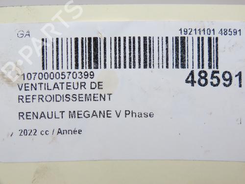 Radiator fan RENAULT MEGANE E-TECH SUV EV60 (BNJ1) | BP28967124M35 