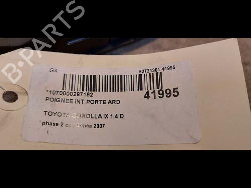 Used Rear right interior door handle TOYOTA COROLLA (_E12_) 1.4 D (NDE120_, NDE120R) (90 hp) 9615049