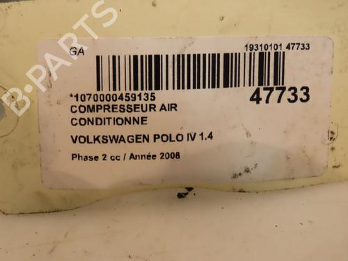 Used AC compressor AC compressor VW POLO IV (9N_, 9A_) 1.4 TDI (70 hp) 16572761 16572761