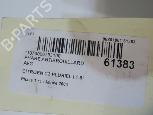Left front fog light CITROËN C3 Pluriel (HB_) 1.6 | BP39756550C30 - Image 4