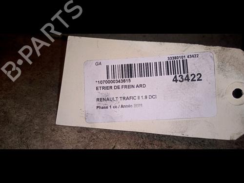 Used Right rear brake caliper RENAULT TRAFIC II Van (FL) 1.9 dCi 100 (FL0C, FL0K, FL0B) (101 hp) 14877068