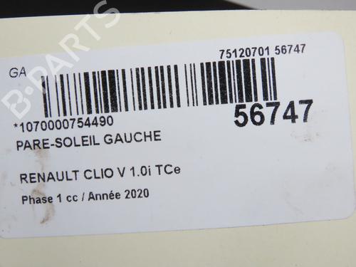 Venstre solskærm RENAULT CLIO V (B7_) 1.0 LPG (B7MT) | BP36396238I1 - Image 5