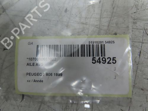 Used Left front fenders PEUGEOT 806 (221) [1994-2002]  30916910