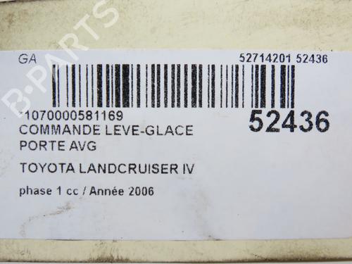 Left front window switch TOYOTA LAND CRUISER PRADO (_J12_) 3.0 D-4D (KDJ120, KDJ125) | BP28831727I27 