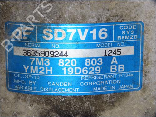 AC compressor VW SHARAN (7M8, 7M9, 7M6) 1.9 TDI | BP29739505M34 