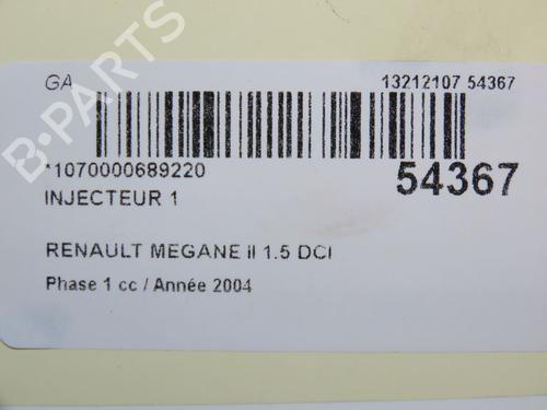 Injecteur RENAULT MEGANE II (BM0/1_, CM0/1_) 1.5 dCi (BM02, BM13, BM2A, CM02, CM13) (101 hp) 30824888