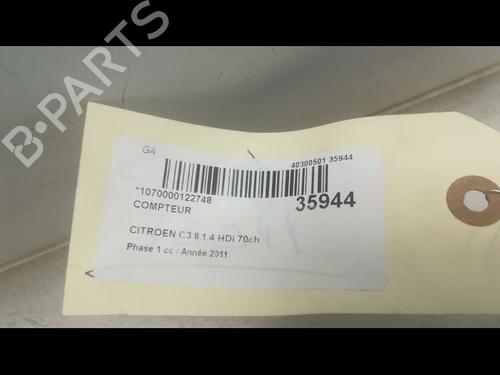 Used Instrument cluster CITROËN C3 II (SC_) 1.4 HDi 70 (SC8HZC, SC8HR0, SC8HP4) (68 hp) 9598530