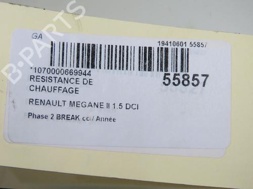 Used Heater resistor RENAULT MEGANE II Estate (KM0/1_) 1.5 dCi (KM16, KM1E) (106 hp) 31935956