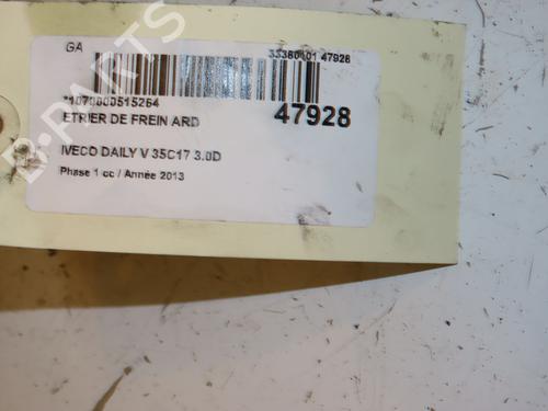 Used Right rear brake caliper IVECO DAILY V Van 35C17, 35S17, 40C17, 45C17, 50C17, 60C17, 65C17, 70C17 (170 hp) 16832911