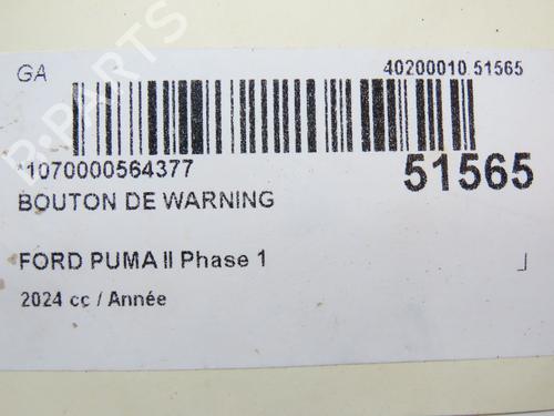 Advarselsbryter FORD PUMA (J2K, CF7) 1.0 Flexifuel | BP28830197I22 - Image 5