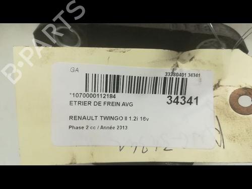 Used Left front brake caliper RENAULT TWINGO II (CN0_) 1.2 16V (CN04, CN0B) (75 hp) 14878056