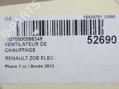Heater blower motor RENAULT ZOE (BFM_) ZOE | BP28829352M62 
