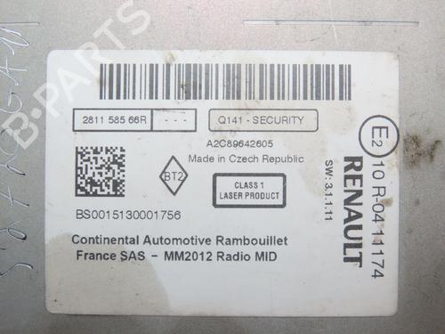 Radio RENAULT SCÉNIC III (JZ0/1_) 1.5 dCi | BP28830577E6