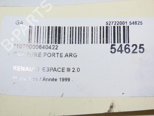 Venstre bak lås RENAULT ESPACE III (JE0_) 2.0 (JE0A) (114 hp) 28832016