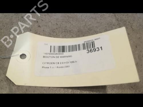 Used Warning switch CITROËN C8 (EA_, EB_) 2.0 HDi (110 hp) 9611828