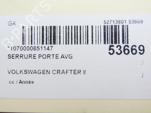 Front left lock VW CRAFTER Van (SY_, SX_) 2.0 TDI FWD (SYB, SYC, SYD) | BP28831683C98 