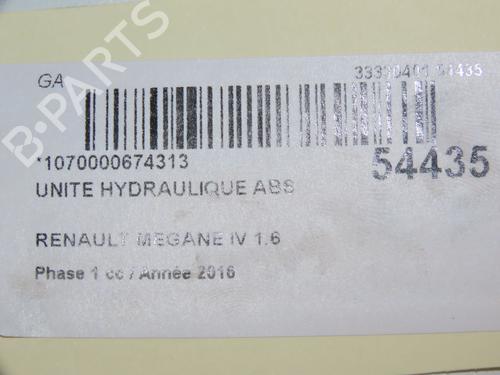 ABS pump RENAULT MEGANE IV Hatchback (B9A/M/N_) 1.6 dCi 130 (B9A4) | BP30606509M43 