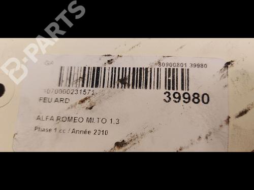 Right taillight ALFA ROMEO MITO (955_) 1.3 MultiJet (955AXP1A, 955AYC1A) | BP9607815C35 
