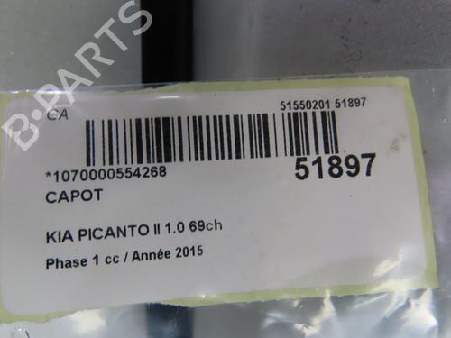 Used Hood Hood KIA PICANTO II (TA) 1.0 (67 hp) 33860650 33860650