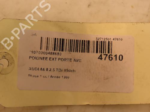 front-left-exterior-door-handle-audi-a6-c5-4b2-25-tdi-quattro-4b1837207gru-1997-1998-1999-2000-2001-2002-2003-2004-2005-16538009 main image