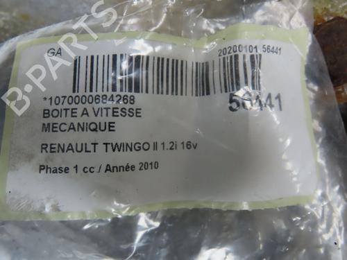 Used Gearbox RENAULT TWINGO II (CN0_) 1.2 16V (CN04, CN0B) (75 hp) 32179126