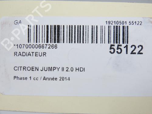 Used Water radiator CITROËN JUMPY II Van 2.0 HDi 125 (128 hp) 30333604