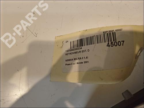 Right mirror NISSAN MICRA II (K11) 1.4 i 16V (AK11) | BP11102698C27 