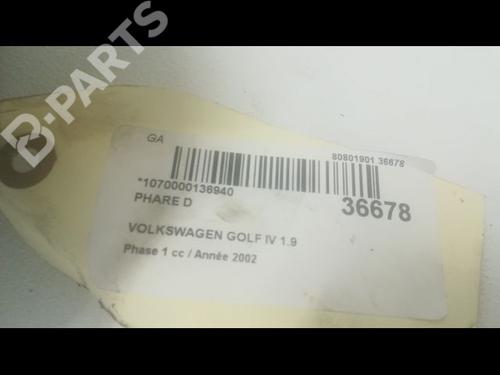 Right headlight VW GOLF IV (1J1) 1.9 TDI | BP9599507C29 