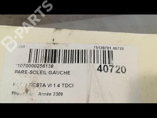 Left sun visor FORD FIESTA VI (CB1, CCN) 1.4 TDCi | BP9610472I1 