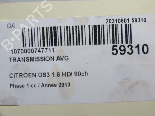 Left front driveshaft CITROËN DS3 (SA_) 1.6 HDi 90 | BP37596691M38 - Image 5