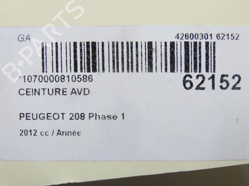 front-right-seatbelt-peugeot-208-i-ca_-cc_-2012-2013-2014-2015-2016-2017-2018-2019-2020-2021-40437896 main image