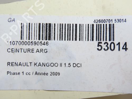 Used Rear left belt tensioner RENAULT KANGOO BE BOP (KW0/1_) 1.5 dCi (KW0F) (103 hp) 28830760