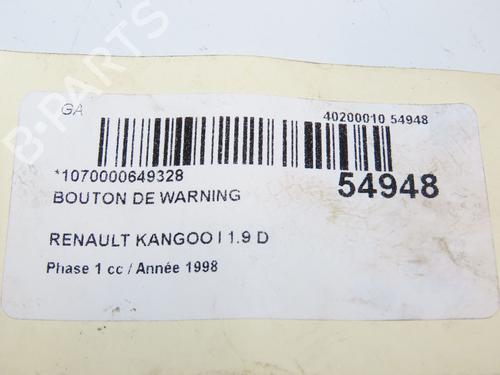 Warning switch RENAULT KANGOO Express (FC0/1_) D 65 1.9 (FC0E, FC02, FC0J, FC0N) | BP29263797I22  - Image 5