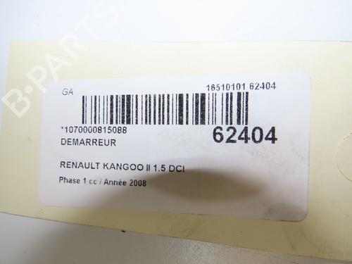 Used Starter Starter RENAULT KANGOO Express (FW0/1_) 1.5 dCi 85 (FW0K, FW0L, FW0B) (86 hp) 39698913 39698913
