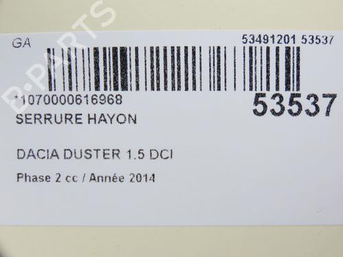 Tailgate lock DACIA DUSTER (HS_) 1.5 dCi | BP28969266C101 